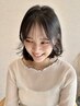 顔周り縮毛矯正＋カット＋トリートメント18000