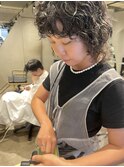 bibito ネオソバージュウルフ　くせ毛カット　大人のパーマヘア