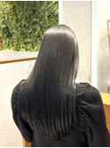 ブリーチなしダークグレージュカラー