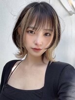 ロンドローズ 名古屋(Lond damaskRose)&nbsp;顔周り ダブルカラー 名駅 ブリーチ 髪質改善 ボブ 韓国131