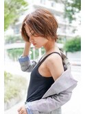 【GEEKS渋谷】ナチュラルショートウルフ/20代30代/春カラー/小顔