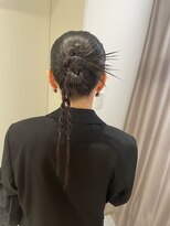 グレイスアンジュ 名駅(Grace Unge)&nbsp;ハードカチモリ　編みおろし　ヘアアレンジ