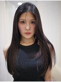 ロングヘア　ナチュラルストレート　美髪矯正　