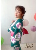 浴衣一式レンタル+着付け+ヘアセット