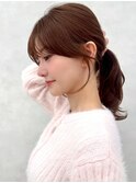 06小顔顔まわり/レイヤーロング/韓国ヘア/小顔カット