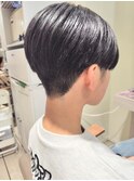 ショート 2ブロック メンズライク