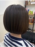 「骨格矯正◎大人ナチュラル切りっぱなしボブ」