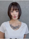 ◇くすみベージュ/ボブ/前髪/レイヤー/髪質改善/縮毛矯正/表参道