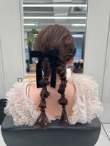 バルベストーキョーサウス(BARBES TOKYO SOUTH)&nbsp;大人可愛いツインアレンジヘア【清板】