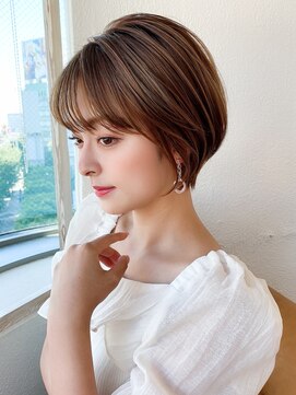 アフロート エル 錦糸町(AFLOAT L) 30代40代大人かわいい前髪ありの前下がりショートで絶壁解消！