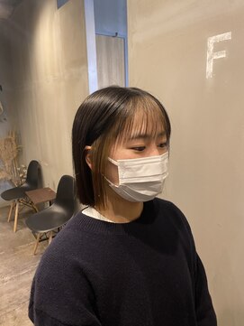 ボブ×デザインカラー