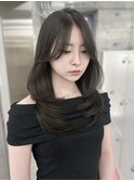オリーブグレージュ×ザクザクレイヤーカット