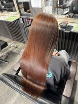 アローズ 荒尾店(arose)&nbsp;髪質改善カラーで叶えるうるツヤ暖色ロング