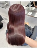 Valone Tokyo レイヤーカット/韓国ヘア/髪質改善【12/1NEW OPEN（予定）】&nbsp;ba20663_ブリーチなしダブルカラー髪質改善ボルドー韓国ヘア