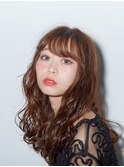 ロング×かわいい×ウェーブ