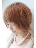 前下がり・ボブ・ショート・無造作・小顔・大人かわいい・耳かけ