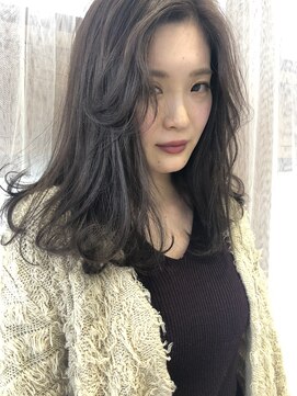 エムサロン 前橋川原(emusalon) 大人グレージュ かきあげバング