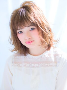 アイビー(Ivy) 毛先ワンカールで無造作カール　くびれセミディ