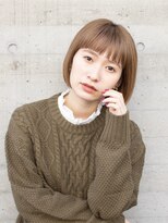 メイクス 表参道(MAKE'S omotesando)&nbsp;ミニボブ × マロンベージュ 黒髪でもOK