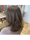 ◎マットベージュのセミロング◎