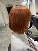 パツッとオレンジボブ