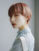 アイティーバイアルバム 松戸店(IT by ALBUM)&nbsp;コーラルピンクマッシュショート_グレージュカラーボブ_9267