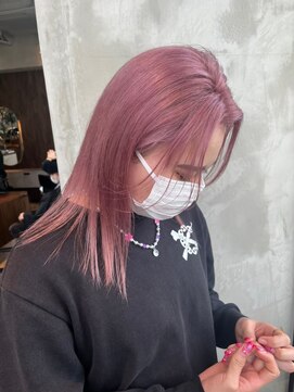 エースハバナ 渋谷(1 HAVANA) ハイトーン/ダブルカラー/ミディアムスタイル