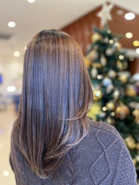 レイフィールド 関店 艶髪カット/髪質改善カラー