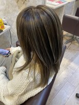 ヘアーエポック(hair epoque) 大人可愛い20代30代40代小顔ミディアムハイライトカラー