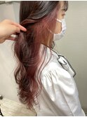インナーカラーピンク