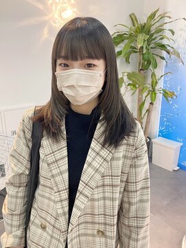 ギグスダブル 栄店(gigs double) 艶髪ロングウルフ/シアーベージュ