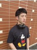 メンズ黒髪ショートスタイル