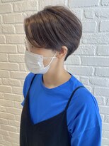 デイジー インデックスヘア 大島店(DAISY index hair) 刈り上げショート 刈り上げ女子 黒髪 前髪インナーカラー 大人