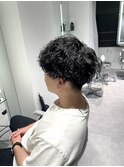 梅田/メンズパーマ/ツイストスパイラル/刈り上げ/20代/30代