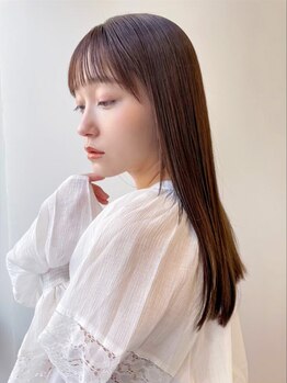 フレイムス 高崎(Frames)の写真/【髪質改善】酸性縮毛矯正で、ダメージレスで艶のあるナチュラルストレートに♪忙しい朝も楽に♪[高崎]