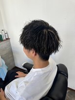 エイト(AITE)&nbsp;ベリーショート/ダークアッシュ/ニュアンスパーマ/韓国マッシュ