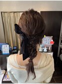 編みおろし　ヘアセット