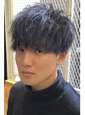刈り上げセンターパートフェザーパーマサーフカールs