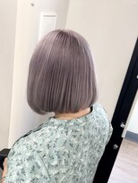 リグ 横浜(Lig.)&nbsp;ラベンダーグレージュカラーケアブリーチダブルカラーボブ横浜駅