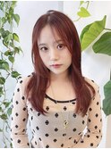 ブリーチなしオレンジブラウン