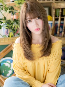 カバーヘア ブリス 上尾西口店(COVER HAIR bliss) 姫カットレイヤー透明感ミルクティーアッシュh4上尾20代30代40代