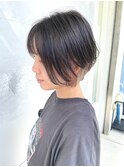 ショートボブ×インナーユニコーンカラー