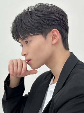 ロンドホットリップ 立川(Lond hot lip) men's/メンズ/メンズカット/髪質改善/縮毛矯正/ブルーブラック