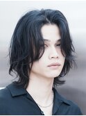 渋谷メンズボブウルフ緩めスパイラルパーマニュアンスパーマ