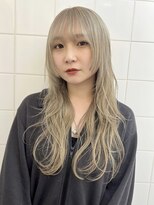 デート 下北沢(DATE) 下北沢ハイトーンカラーホワイトブロンド髪質改善ケアブリーチ◆