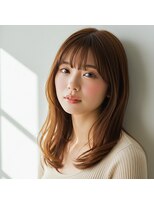コトナ 越谷店&nbsp;ローズブラウン/ダークレッド/小顔レイヤー/越谷/20代30代40代