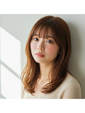 コトナ 越谷店 ローズブラウン/ダークレッド/小顔レイヤー/越谷/20代30代40代