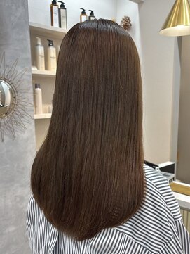 ポジ(poji) 髪質改善カラー　艶カラー　ブラウンカラー　ミディアム