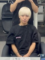 メンズペレ 渋谷(MEN'S PELE)&nbsp;MEN’S HAIR/ブルーブラック/フェザーパーマ/渋谷