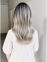 ヘアーアンドアトリエ マール(Hair&Atelier Marl)&nbsp;【Marl】エアタッチバレイヤージュ×ホワイトグレージュ